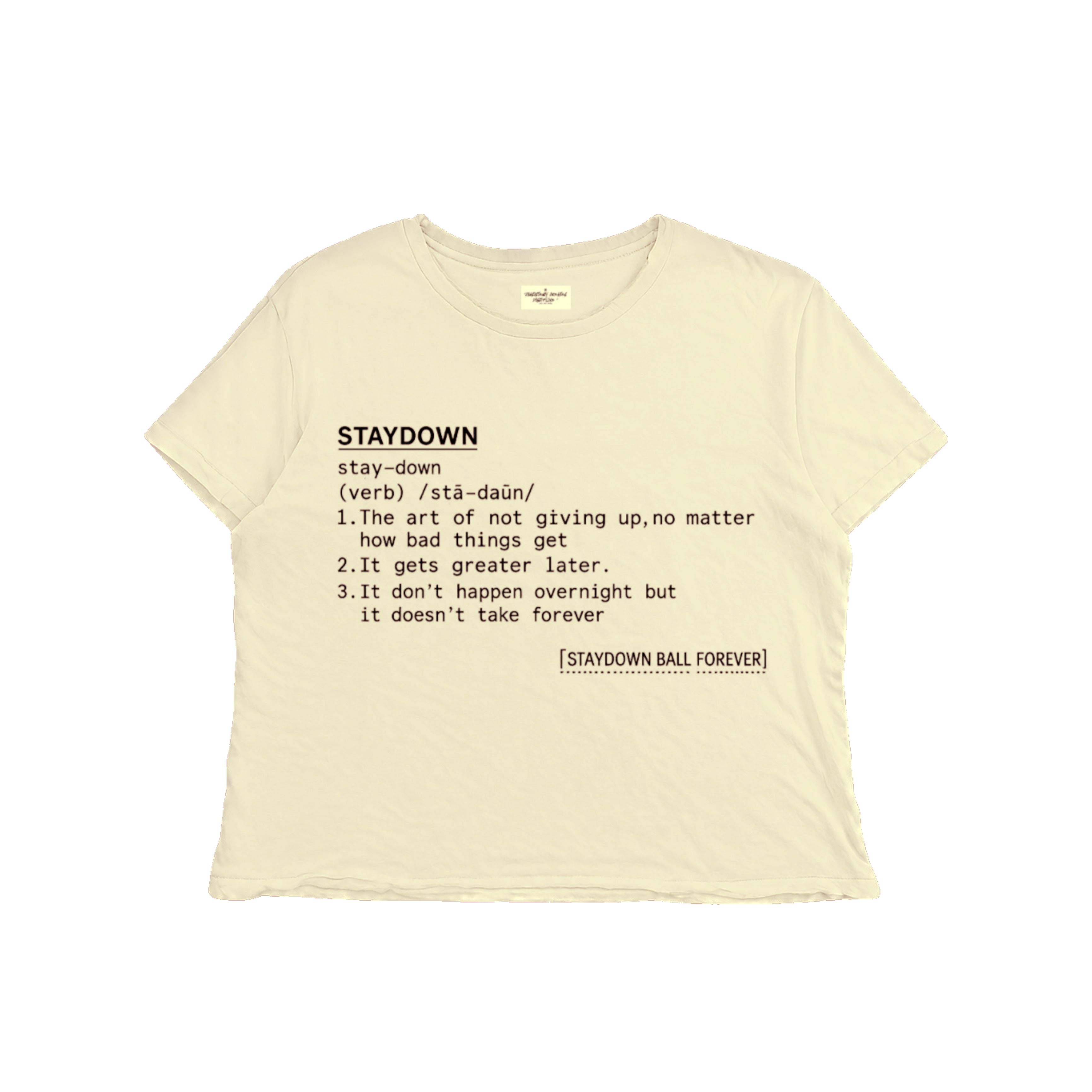 SDBF Definition Tee (cream)