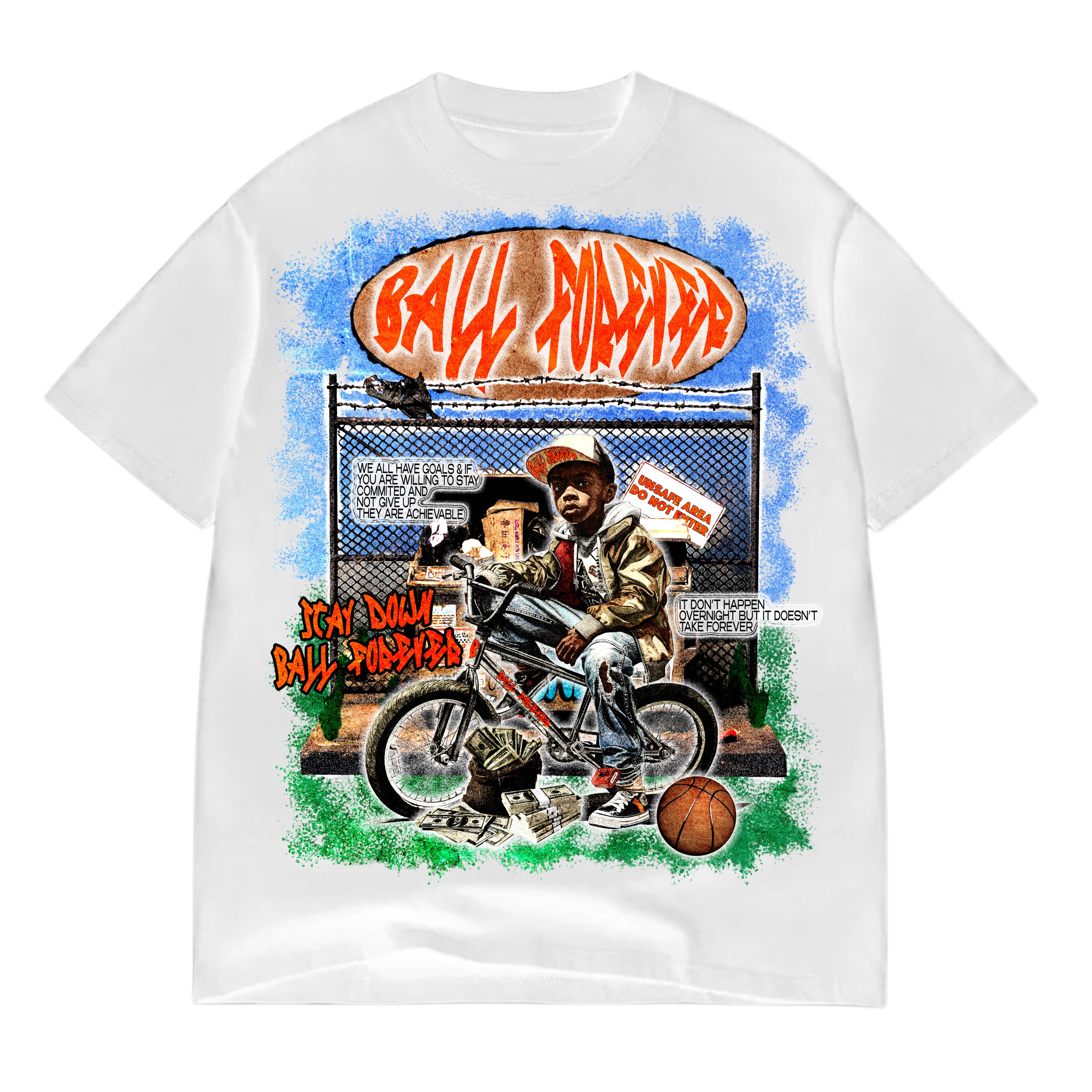 To Be A Kid Again White Tee