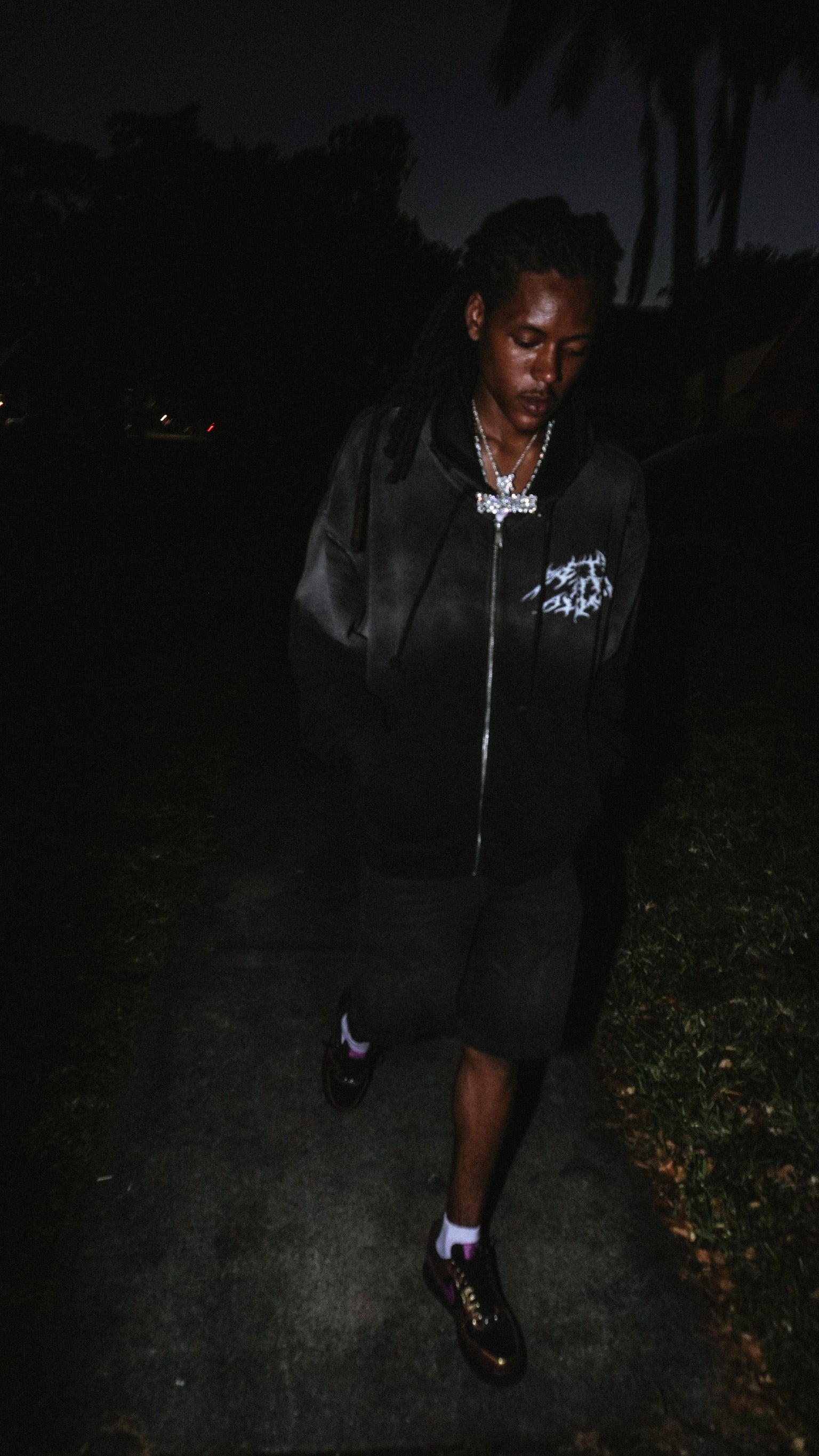 Better Off Alone Acid Wash Thermal Zip up