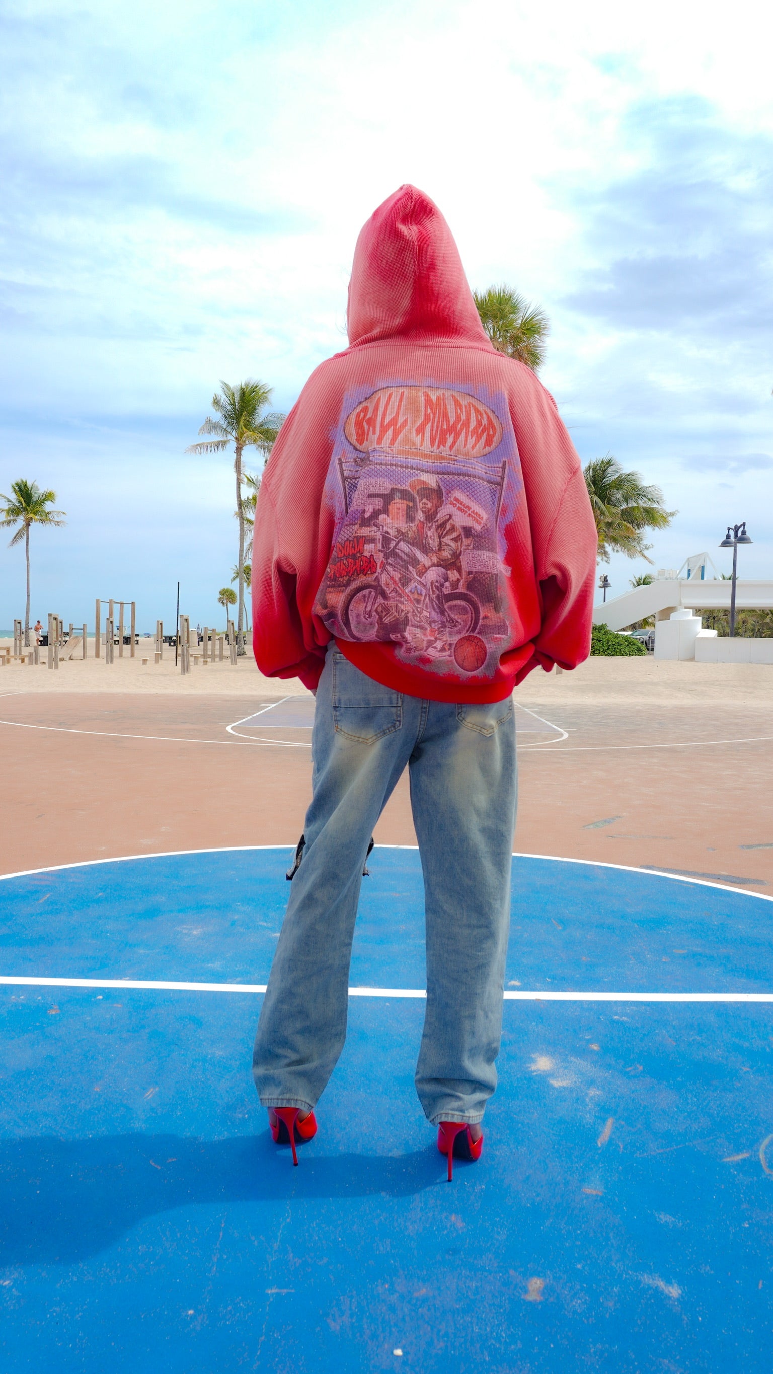 Thermal to be a kid zip up (red)