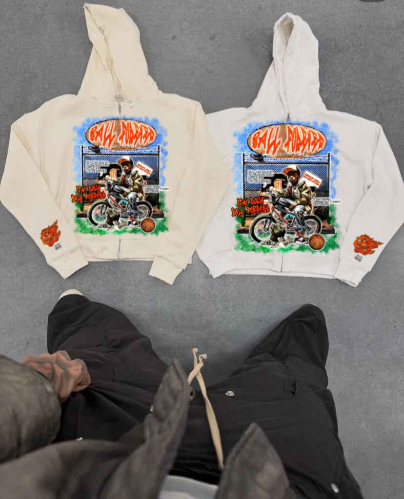 To be a kid again zip up (tan)