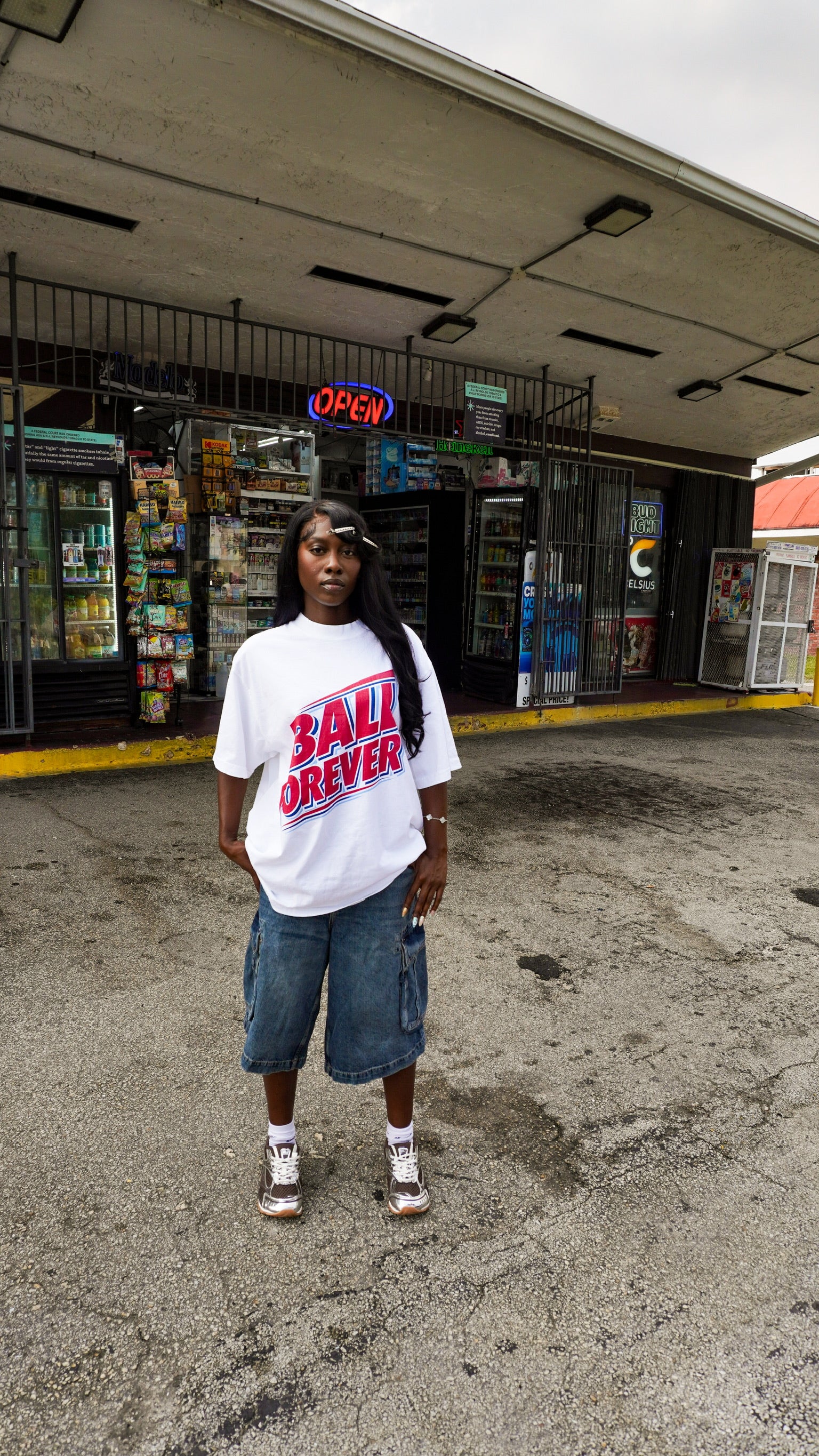 Ball forever athletics tee v2 (white)