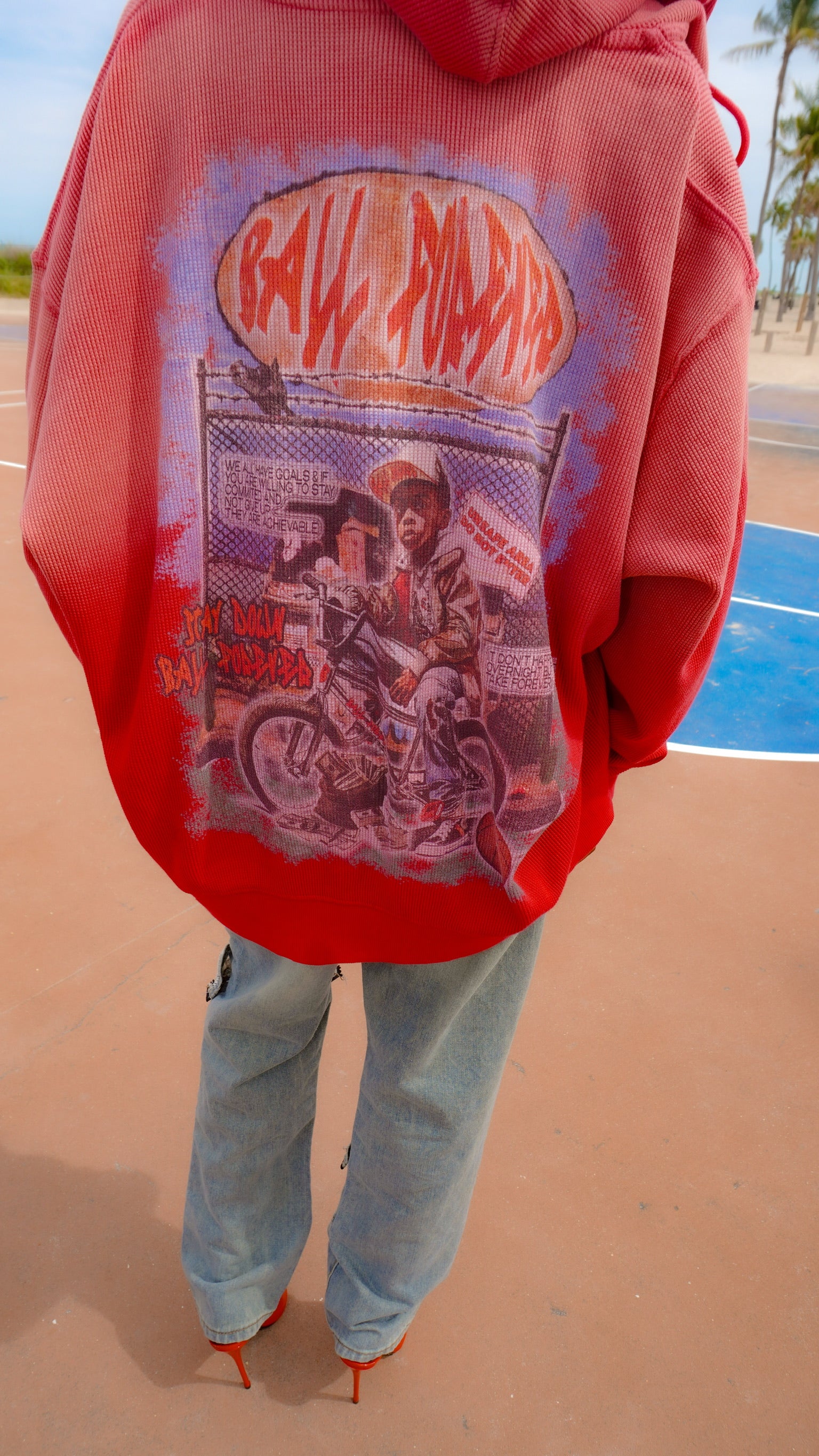 Thermal to be a kid zip up (red)