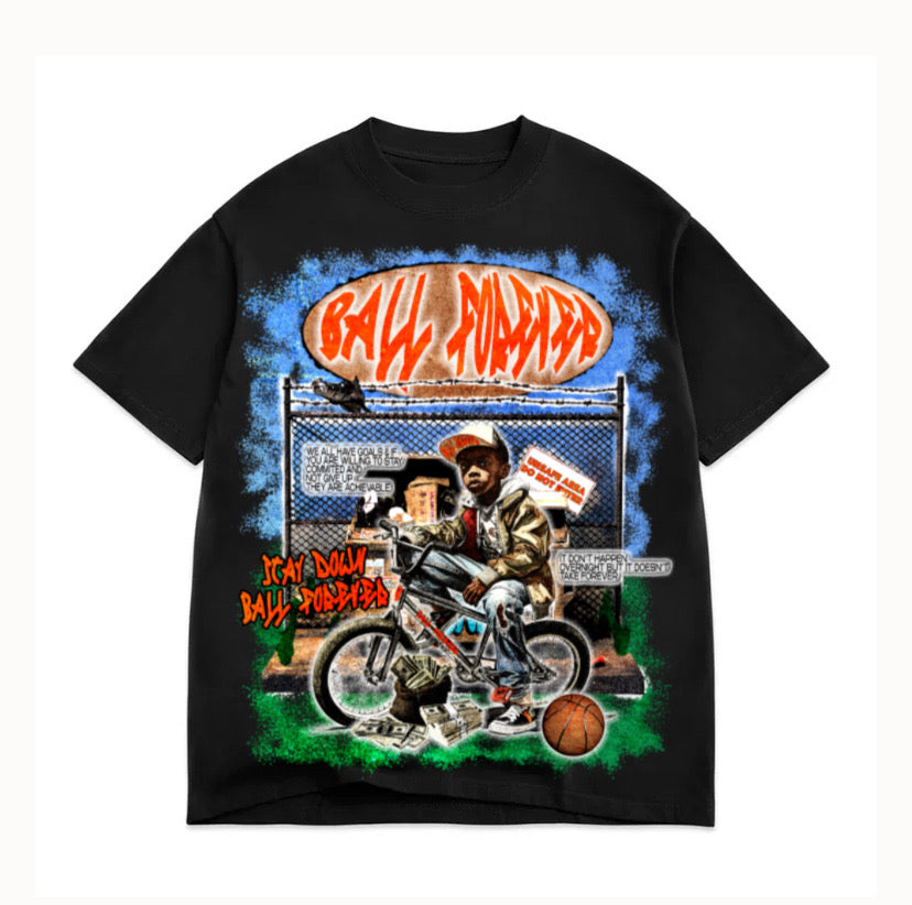 ToBe A Kid Again Black Tee