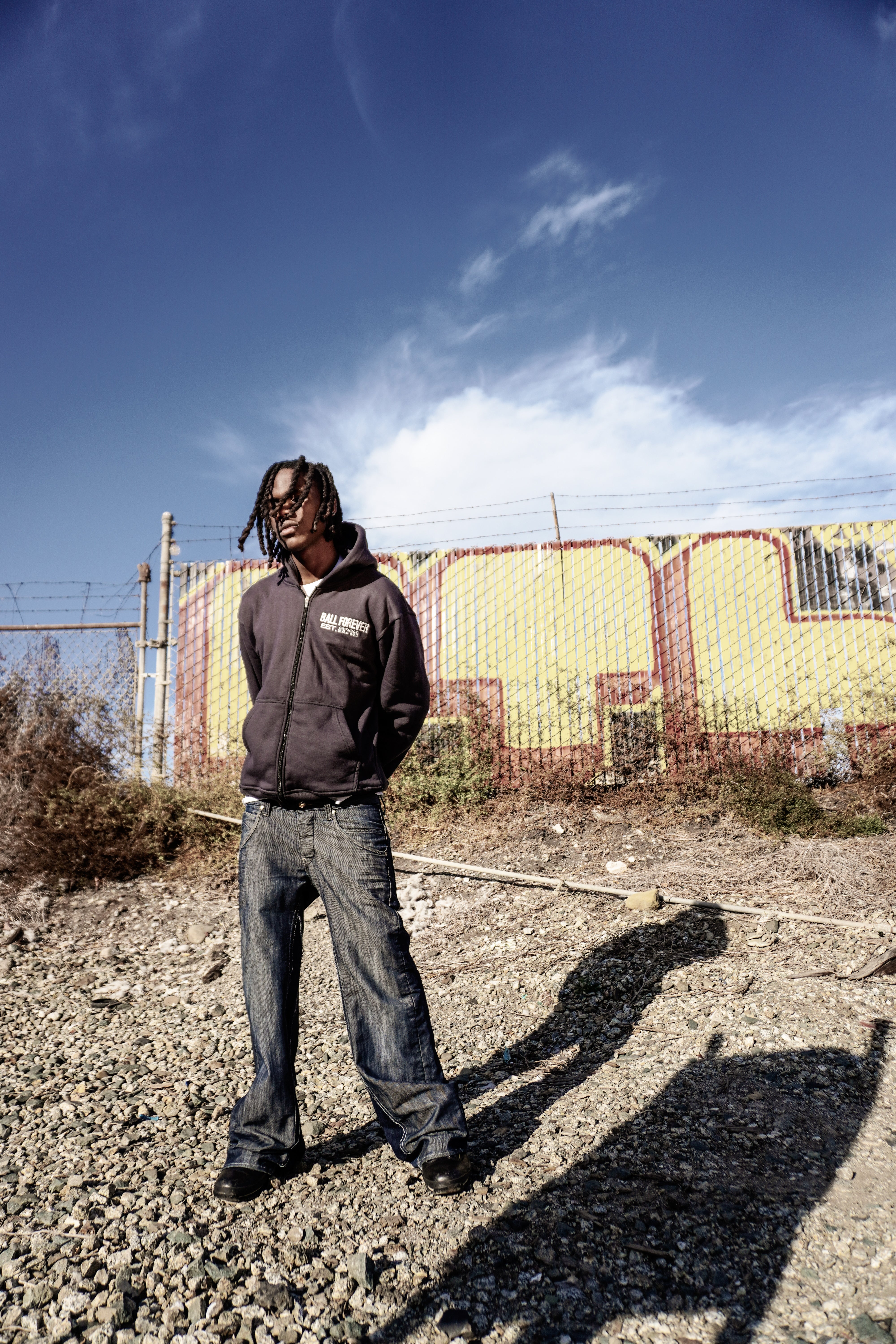 Ball Forever Est Dark Gray Embroidered logo Zip Up